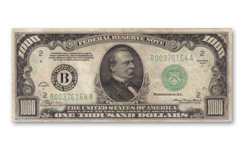 Image result for 1000 dollar bill