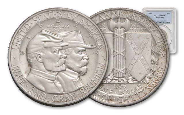 1936 50 Cent Gettysburg NGC/PCGS MS64