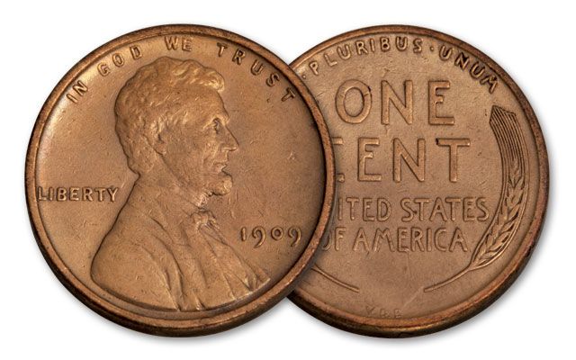 1909 One Cent Lincoln VDB XF