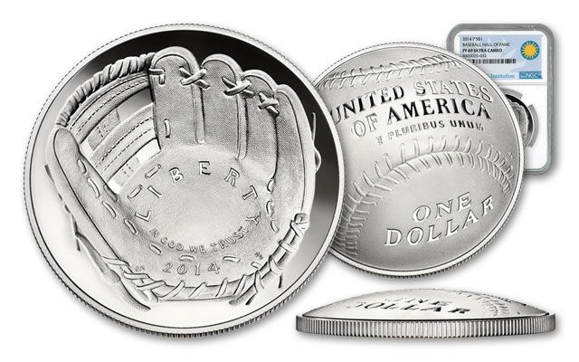 2014-P Baseball Hall of Fame Silver Dollar NGC PF69