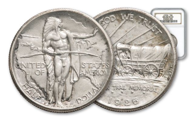 1926-1939 Half Dollar Silver Oregon Trail NGC/PCGS MS65