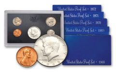1968-1972 Blue Box Proof Set Collection