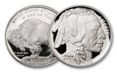 2001-P 1-oz Silver Buffalo Proof