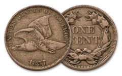 1857-1858 1 Cent Flying Eagle Fine Condition