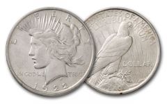1922-D Peace Dollar XF
