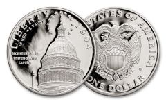 1994 Silver Dollar U.S. Capitol Bicentennial Commemorative Proof