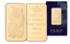 PAMP Suisse 1-oz Gold Bar in Assay Card