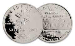 2002-P $1 SALT LAKE CITY OLYMPICS PROOF           