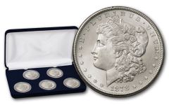 5PC 1878-1882-S $1 Morgan Collection BU