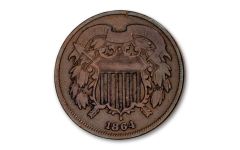 1864 Two-Cent Piece VG–F