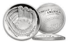 2014 Baseball Hall of Fame Silver Dollar Proof