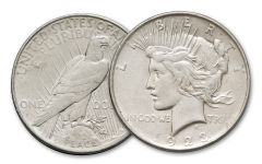 1923-S Peace Silver Dollar AU