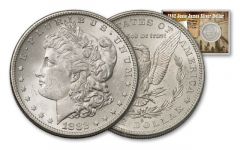 1882-S 1 Dollar Morgan Jesse James BU 4x6