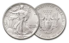 1988 $1 1-oz Silver Eagle BU