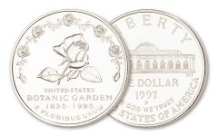 1997-P $1 US BOTANIC GARDEN COMMEM BU