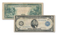 1914 5 Dollar Federal Reserve Bank Note VF