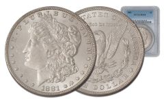 1881-P Morgan Silver Dollar PCGS MS64