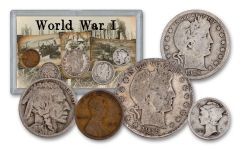 1915–1918 World War I 5-Piece VG Coin Set