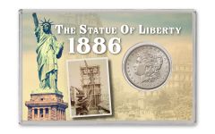 1886-P $1 Statue of Liberty Morgan Silver Dollar BU 