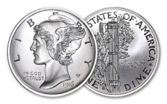 2-oz Silver American Coin Treasures Mercury Dime