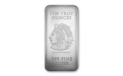 2019 Golden State Mint 10-oz Silver Aztec Calendar Bar BU