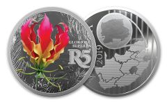 SA 2019 1OZ SILVER AFRICAN FLAME LILY PROOF