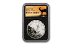 2020 South Africa 1-oz Silver Krugerrand Proof NGC PF70UC First Day of Issue w/Springbok Label