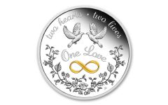 2020 Australia $1 1-oz Silver One Love Proof