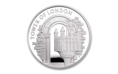 2020 Great Britain £5 28.28-gm Silver Tower of London White Tower Proof