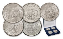 1880s Morgan Silver Dollar Mint Mark 4-pc Set BU
