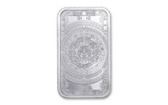 Golden State Mint 1-oz Silver Aztec Calendar Bar BU
