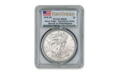 2020(P) $1 SILVER EAGLE PHILLY PCGS MS69 FS FLAG
