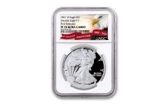 2021-W $1 1-oz American Silver Eagle Type 1 Proof NGC PF70UC First Releases w/ Exclusive Eagle Label