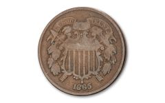 1865 Two-Cent Piece VG–F