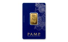 PAMP Fortuna 10-gm Gold Bar in Assay Certificate