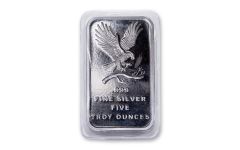 SilverTowne Mint 5-oz Silver Eagle Bar Gem BU