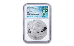 2021 Solomon Islands $5 2-oz Silver Ocean Predators: Polar Bear NGC PL70 First Releases w/Pacific Rim Label