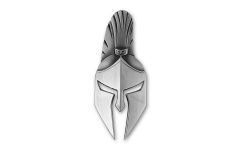 2021 Fiji 2oz Silver Spartan War Mask BU Coin w/ Packaging			