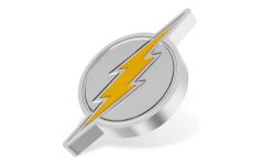2021 Niue $2 1-oz Silver The Flash™ Emblem Shaped Colorized Gem Proof