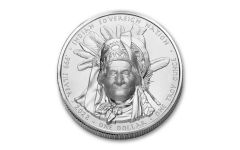 2022 Oglala Sioux $1 1-oz Silver Geronimo Ultra High Relief Coin Brilliant Uncirculated