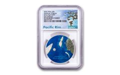 2022 Palau $5 1-oz Silver Palau American Alligator Ultra High Relief Colorized Proof NGC PF70 First Releases w/Pacific Rim Label