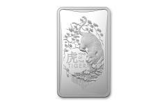 2022 Australia $1 1/2-oz Silver Year of the Tiger Frosted Ingot