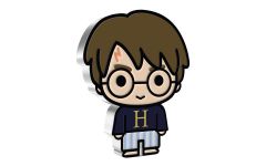 2021 Niue $2 1-oz Silver Chibi Harry Potter Hogwarts Pyjamas Colorized Gem Proof