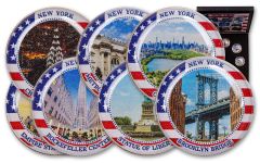 7PC CITY OF NEW YORK COLD ENAMEL COLLECTION