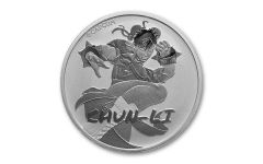 Tuvalu 2022 $1 1-oz Silver Street Fighter Chun Li Brilliant Uncirculated