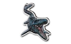 Niue 2022 $5 2oz Silver Jurassic World Mosasaurus Antique W/OGP