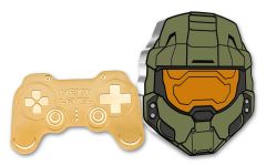 Gold & Silver Halo & Game Controller 2-pc Gamer Set