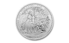 2022 St. Helena £1 1-oz Silver Una & Lion BU