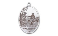 1792 1-oz Silver Washington Indian Peace Medal BU