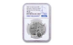 2022 Germania Mint 1-oz Silver Germania Medal NGC MS70 First Releases
